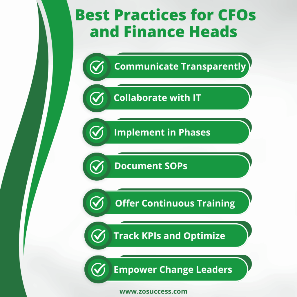 Best Practices for CFOs and Finance Heads