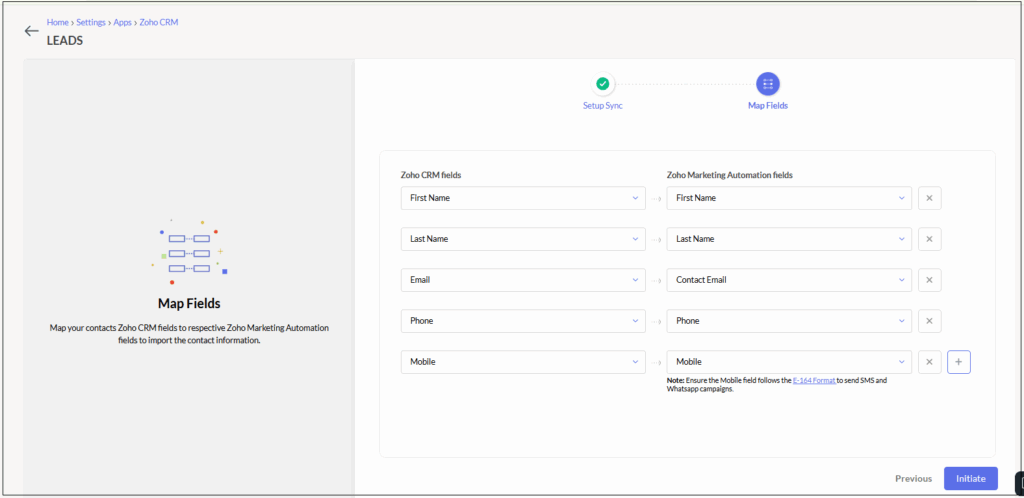 Mapping Fields Mapping Fields