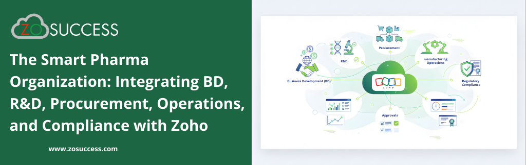 The Smart Pharma Organization: Integrating BD, R&D, Procurement, Operations, and Compliance with Zoho  