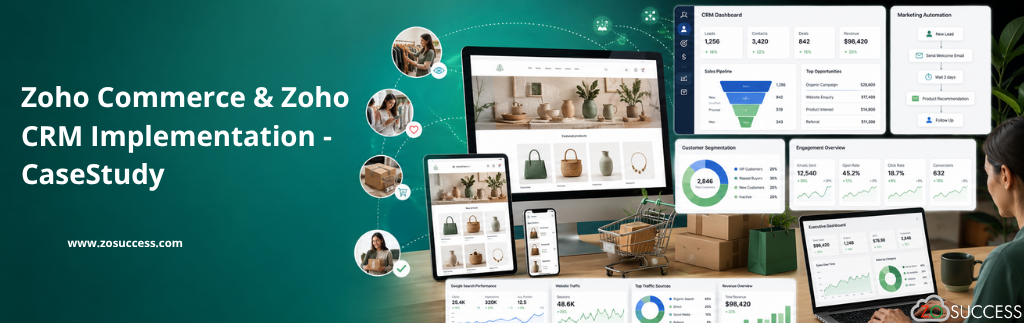 Zoho Commerce & Zoho CRM Implementation - Case Study Zoho Commerce & Zoho CRM Implementation - Case Study