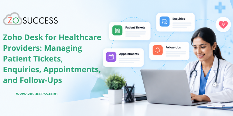 Zoho Desk for Healthcare Providers Managing Patient Tickets, Enquiries, Appointments, and Follow-Ups