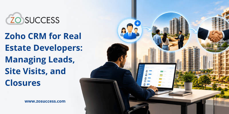 Zoho CRM for Real Estate Developers Managing Leads, Site Visits, and Closures